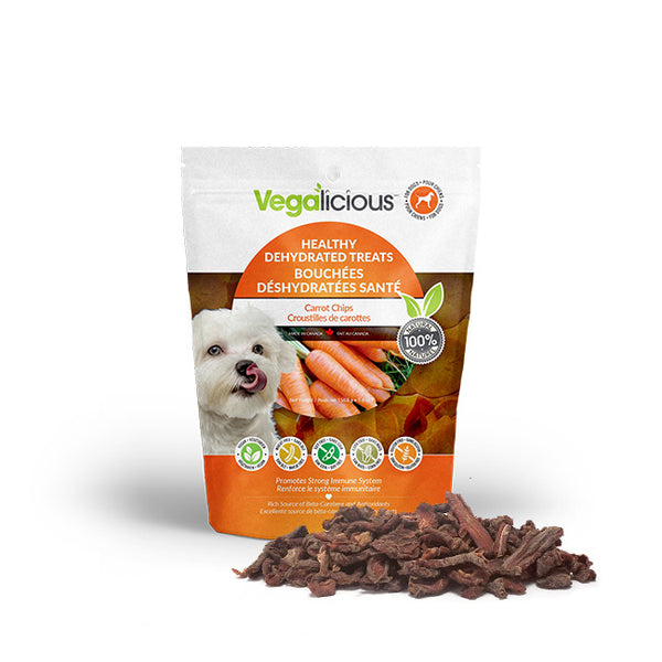 Vegalicious Healthy Dehydrated Treats - Carrot Chips